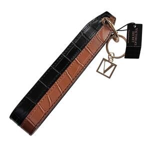 Victoria's Secret Croc Colorblock Wristlet Strap Keychain